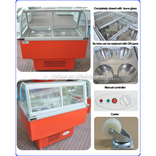 Présentoir à barres de salades commerciales Vitrine réfrigérateur réfrigérateur